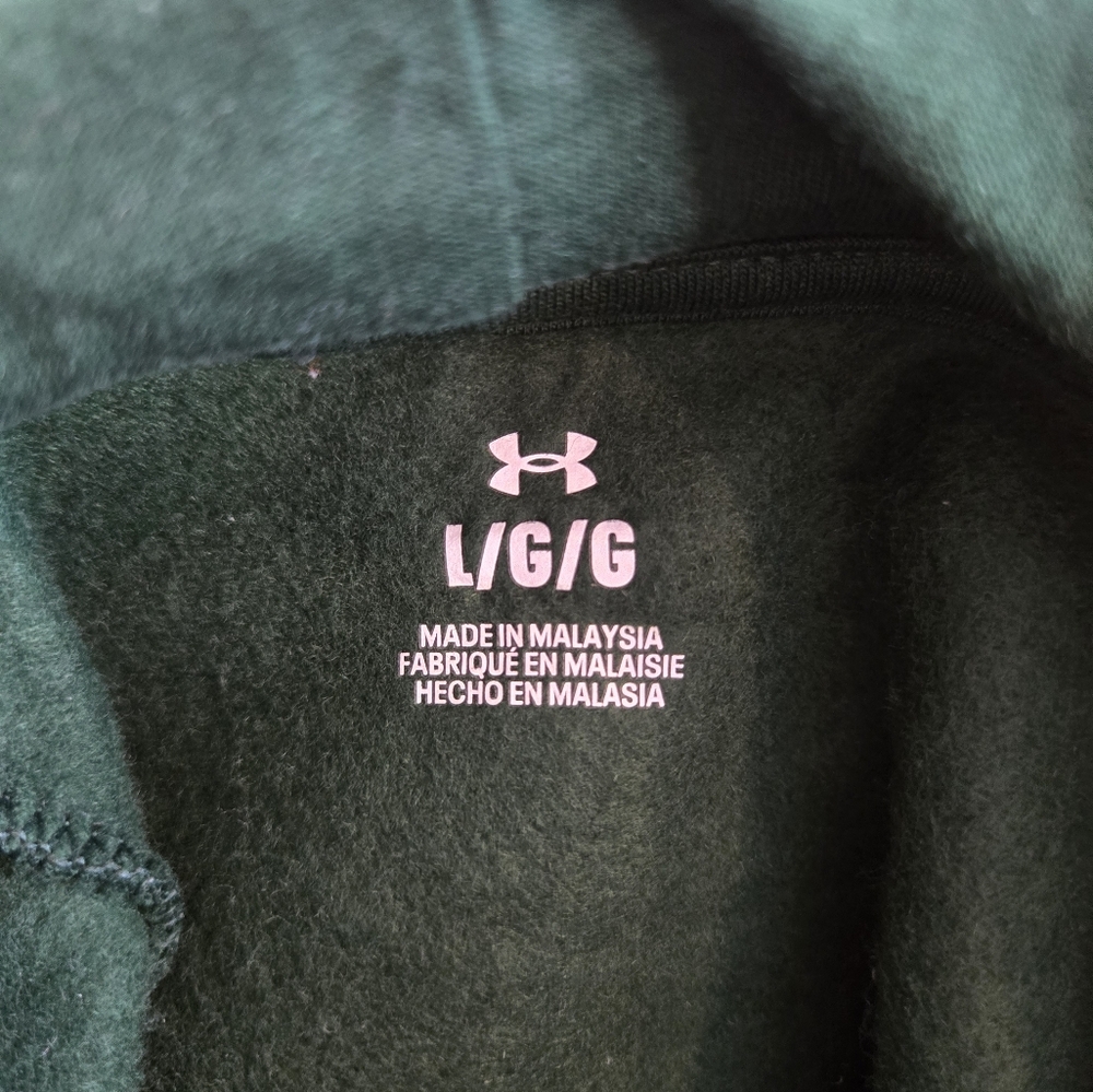 NWT Women's Under Armour Hoodie Size L Green - Picture 3 of 5